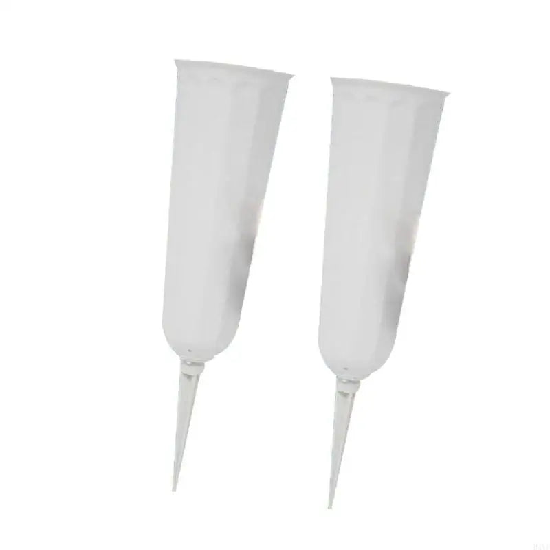 2Pcs Outdoor Cemetery Vases for Flowers with Easy Ground Insertion Grave Vases