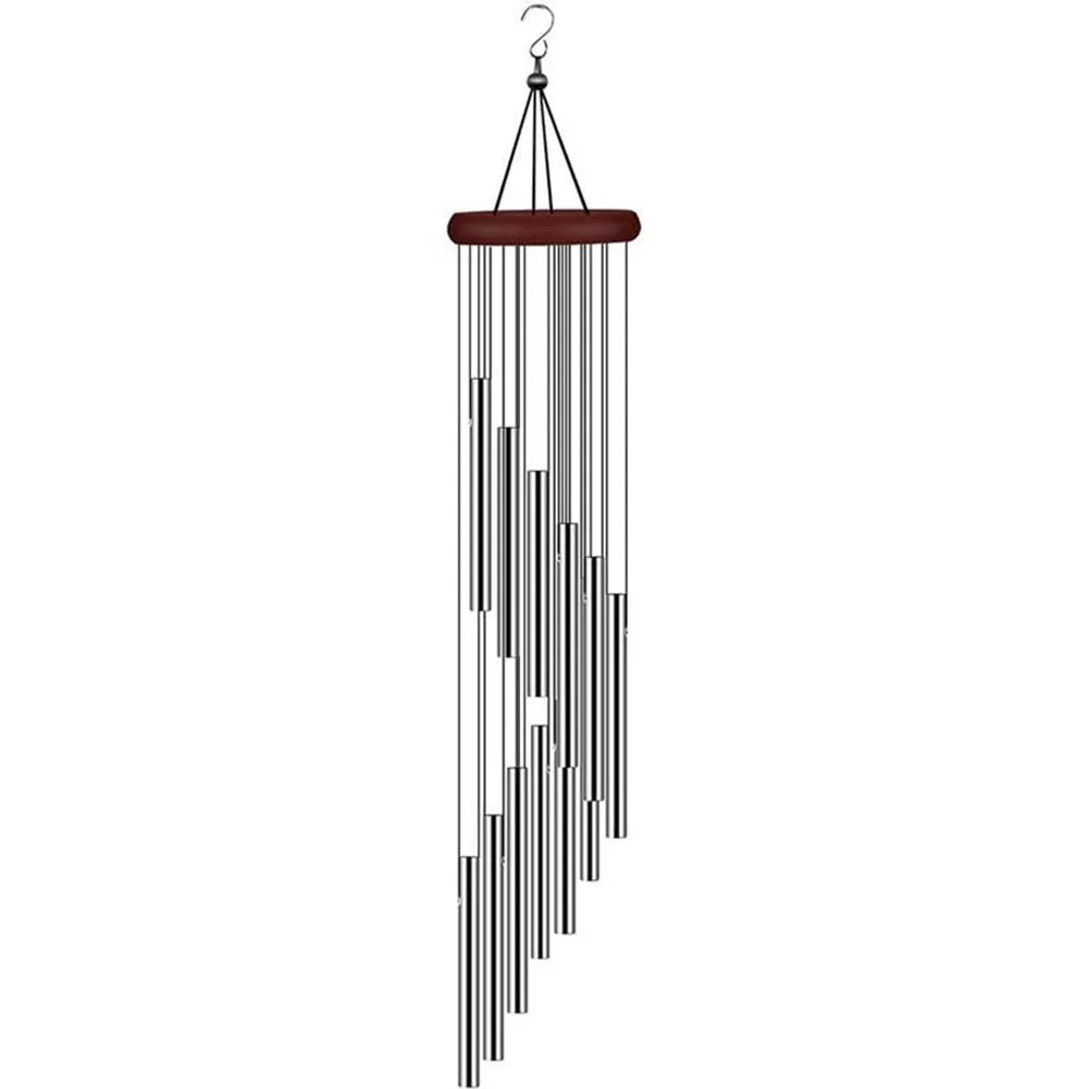 Handcrafted Aluminum Wind Chimes Beautiful For Outside Gold/silver Bells Home Patio Garden Wedding Party Memorial Decor Gifts