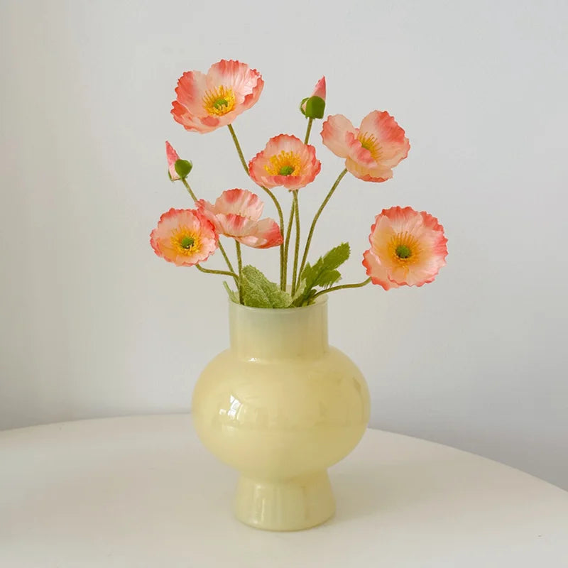 Nordic Glass Flower Vase Hydroponic Pot Vase Decoration Glass Vases Pot for Flowers Table Decoration Desk Home Ornament 유리화병