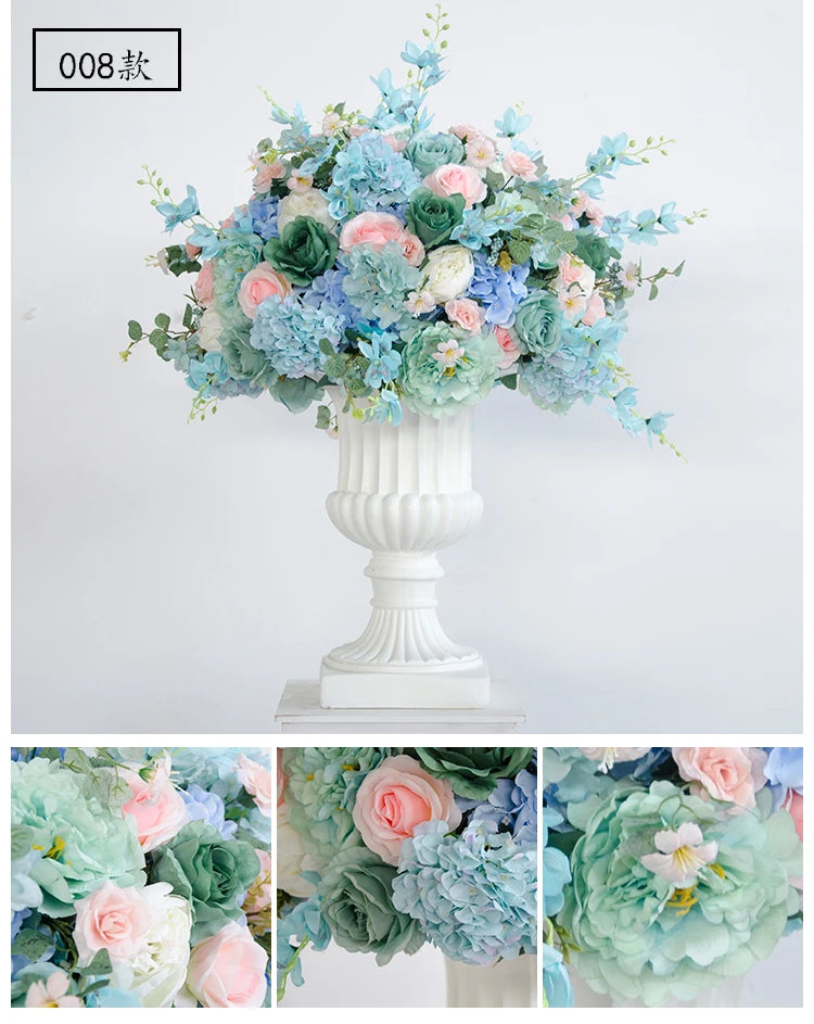30/40/55cm artificial table decoration flower ball silk Roman flower pot wedding decoration guide road photography flower row