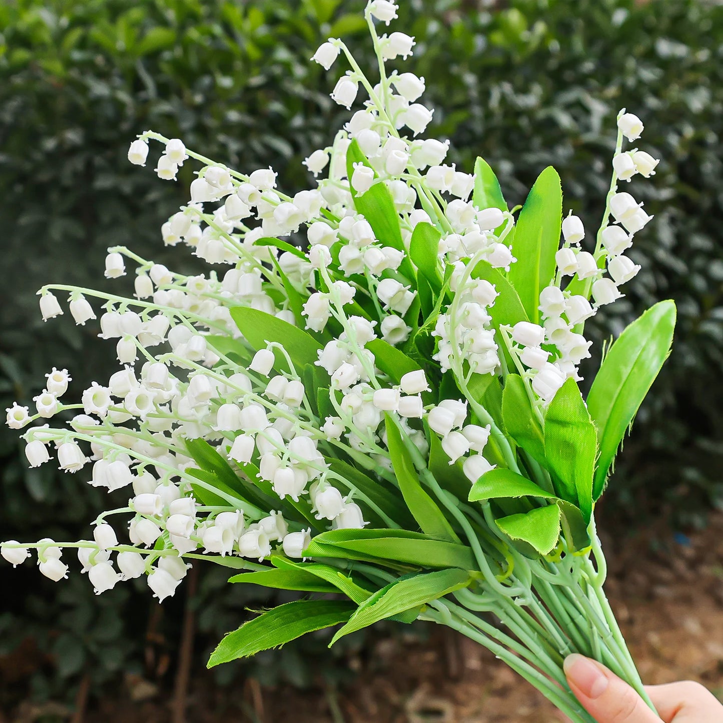 1/20pcs Artificial Flower Bellflower Simulated Lily Of The Valley Home Soft Decoration Wedding Valentine's Bouquet Green Plants