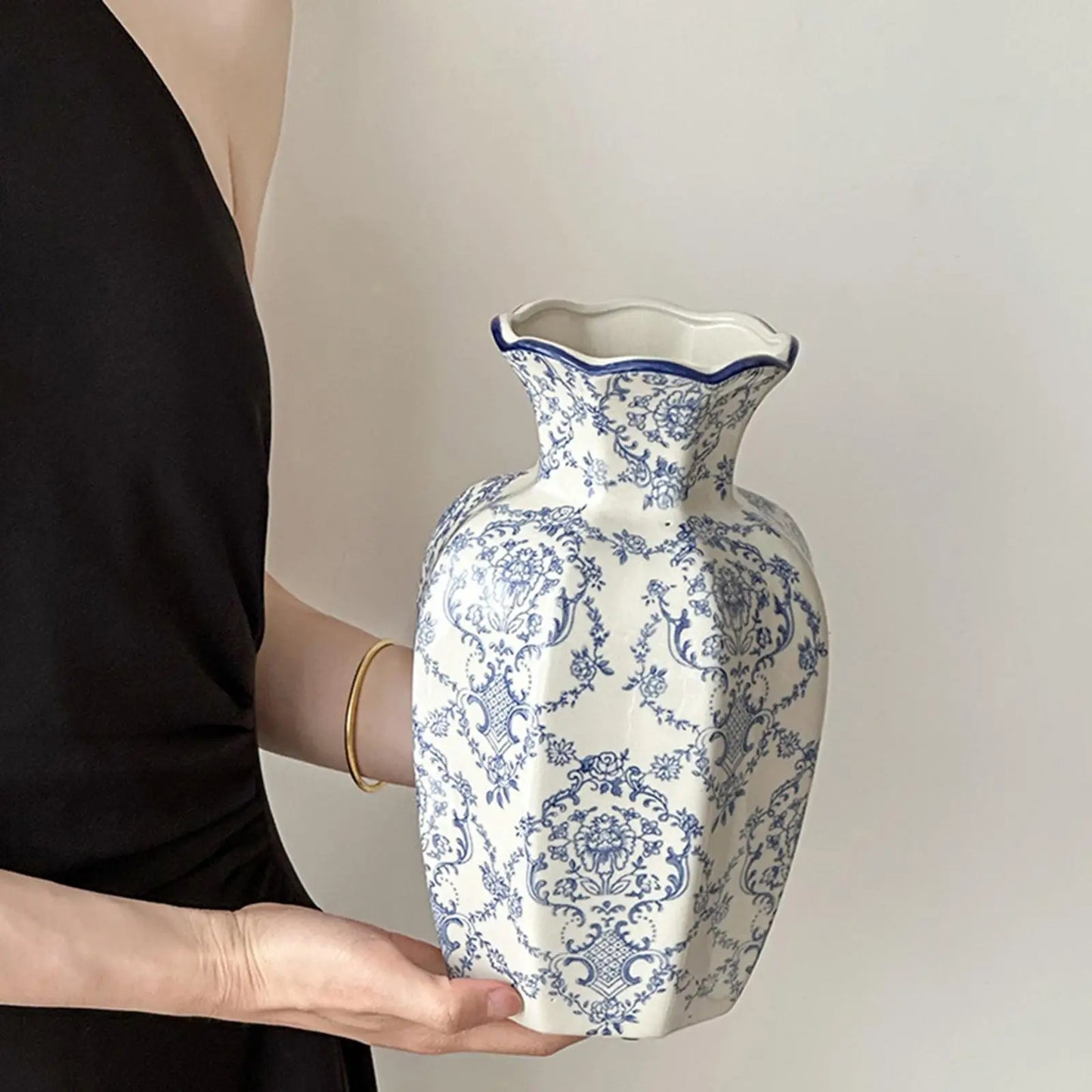Ceramic Flower Vase Flower Arrangement Decoration Versatile Traditional For Decoration Living Room Flower Arrangement Porch