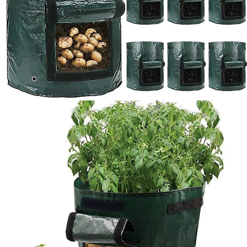 12 Gallons DIY Potato Planter Planting Container Bag Vegetable Gardening Jardineria Thicken Garden Pot Planting Grow Bag