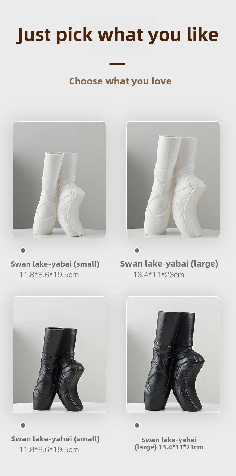 Ballet Shoes Vase Ceramic Dried Flower Vases Desktop Decoration Flower Arrangement Art Home Decor Accessories Daughter's Gift
