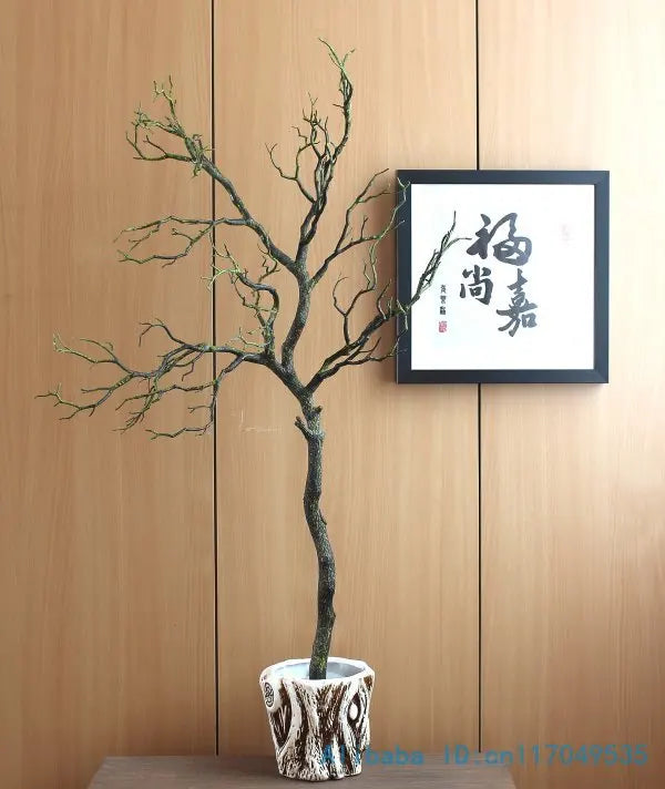 1 PCS 70cm or 90cm Artificial Plant Green Blue White Plastic small Tree Dried Branch Plant Wedding Decoration home dec F322
