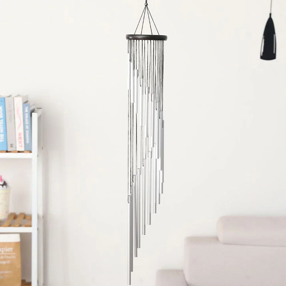 Handcrafted Aluminum Wind Chimes Beautiful For Outside Gold/silver Bells Home Patio Garden Wedding Party Memorial Decor Gifts