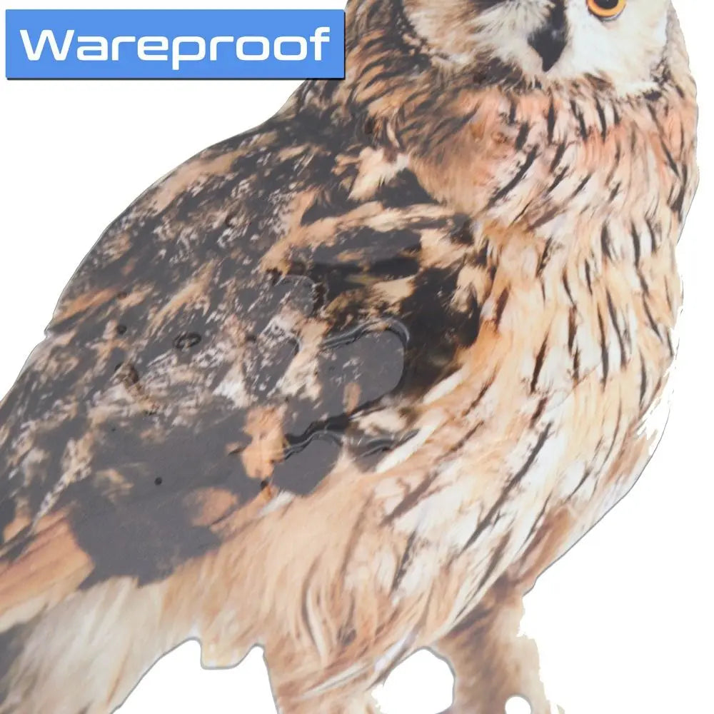Waterproof Bird Repel Owl Scarecrow Hanging With Bells Fake Bird Scare Device Rectangle Bird Repeller Garden Decoration