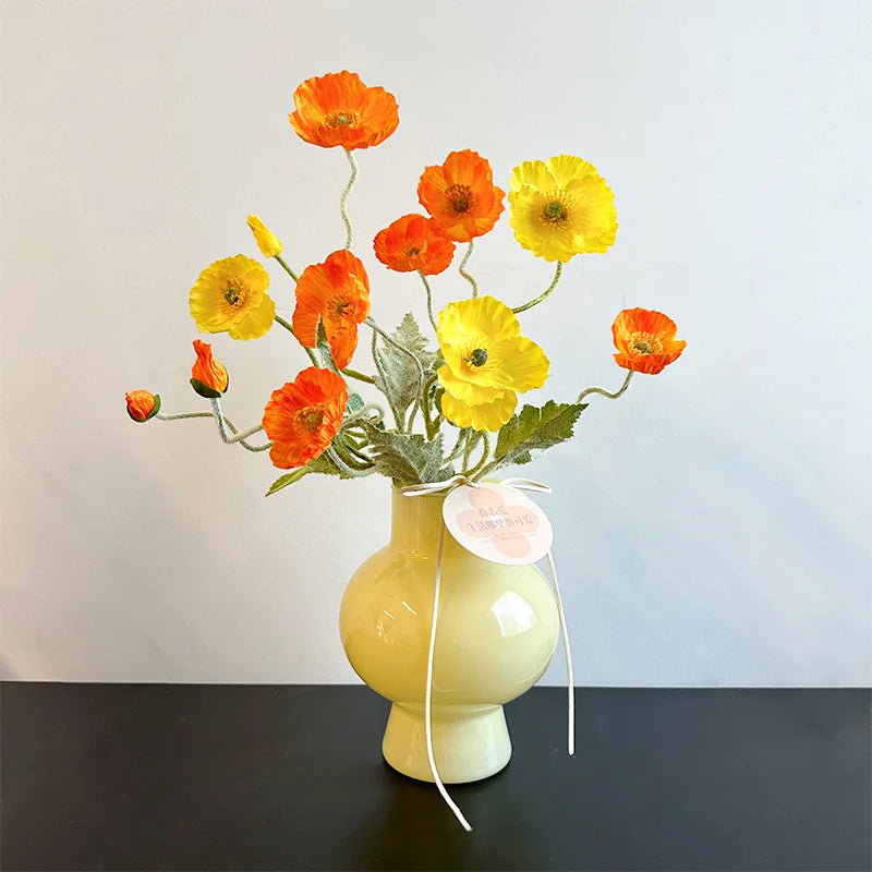 Nordic Glass Flower Vase Hydroponic Pot Vase Decoration Glass Vases Pot for Flowers Table Decoration Desk Home Ornament 유리화병