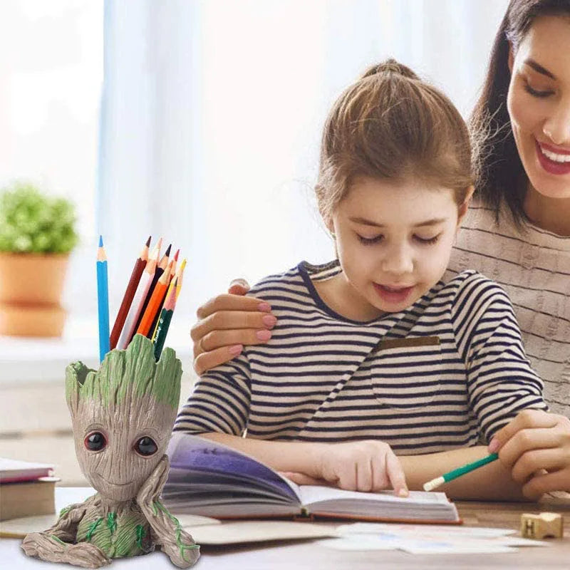 Modern Groot Flower Vase Cartoon Art Vases Flower Arrangement Home Living Room Decoration Simulation Plants Flower Pots Crafts