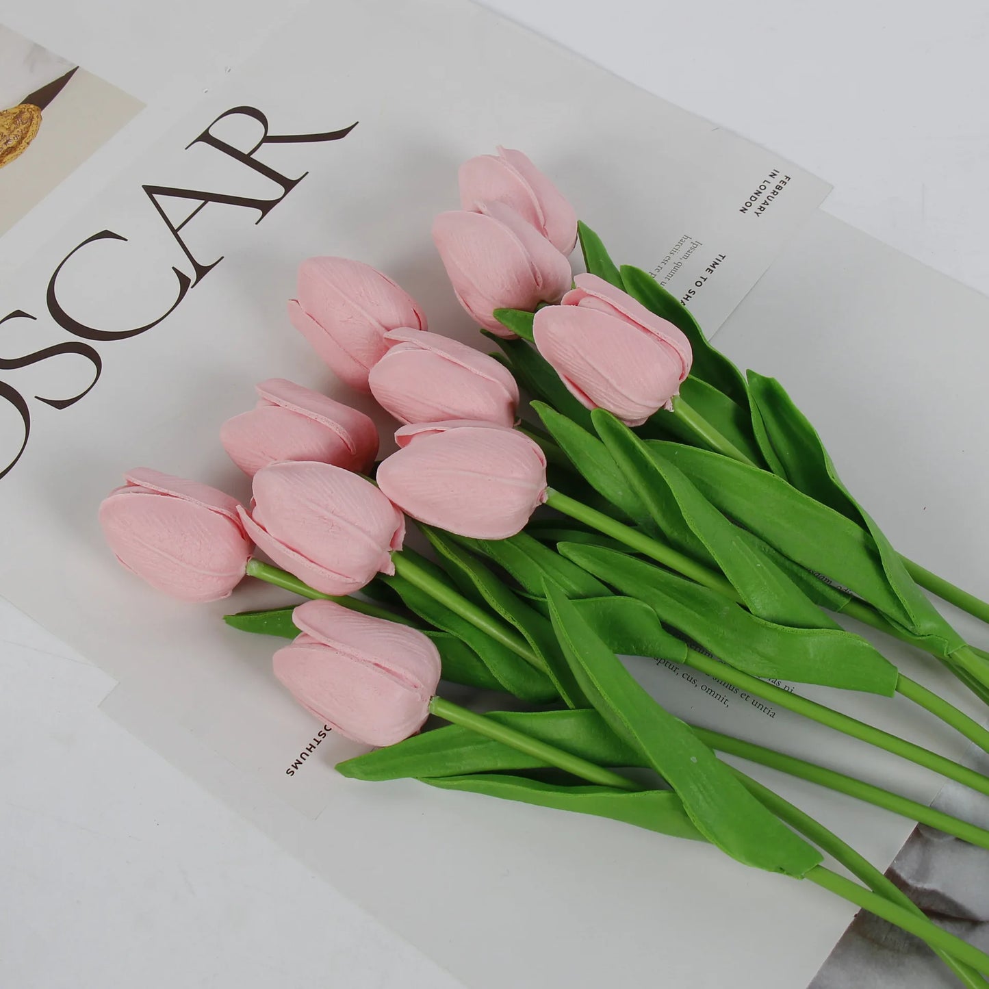 1/3/5/10pcs Tulips Artificial Flowers White Fake Tulips Bouquet Silicone Tulip Flower Home Decor Valentines Gift Wedding Bouquet