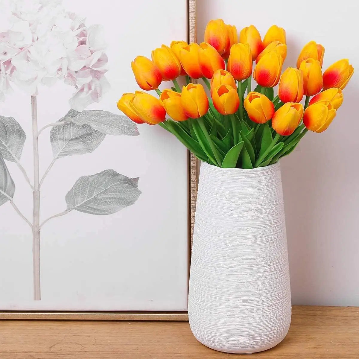 1/3/5/10pcs Tulips Artificial Flowers White Fake Tulips Bouquet Silicone Tulip Flower Home Decor Valentines Gift Wedding Bouquet