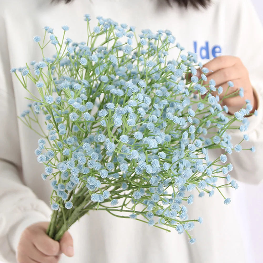 1 Bunch Artificial Flowers Fake Silk Gypsophila DIY Floral Bouquets Flower For Handmade Wedding Party Home Decor