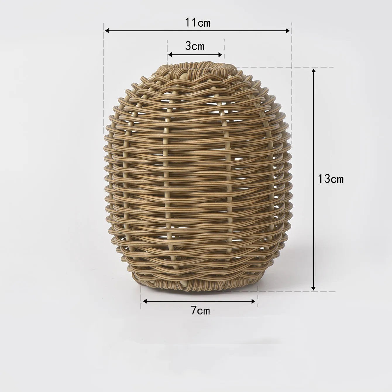 Decorative Imitation Rattan Vase Woven Decorative Table Vase for Dried Flower Home and Office Durability and Waterproof Decors