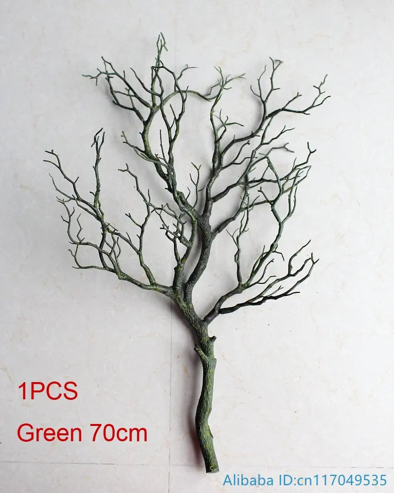 1 PCS 70cm or 90cm Artificial Plant Green Blue White Plastic small Tree Dried Branch Plant Wedding Decoration home dec F322