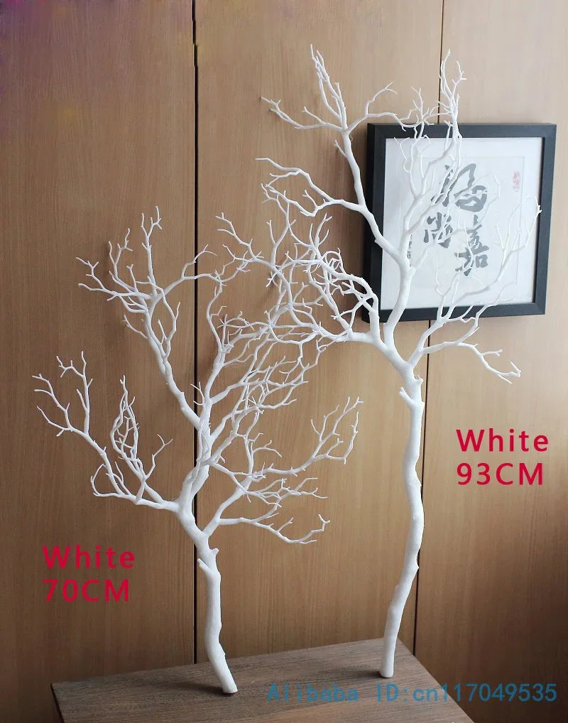 1 PCS 70cm or 90cm Artificial Plant Green Blue White Plastic small Tree Dried Branch Plant Wedding Decoration home dec F322