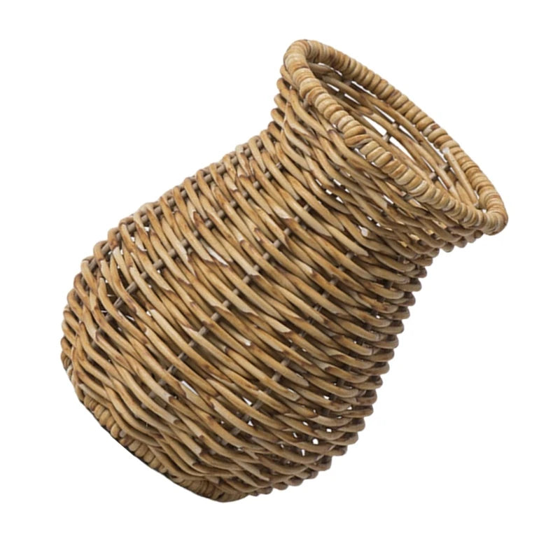 Decorative Rattan Vase Woven Decorative Table Vase for Dried Flower,Home and Office Durability and Waterproof Decors