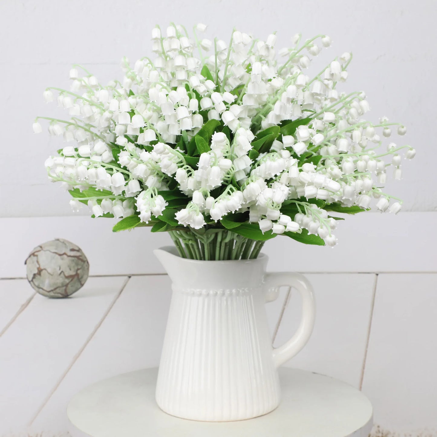 1/20pcs Artificial Flower Bellflower Simulated Lily Of The Valley Home Soft Decoration Wedding Valentine's Bouquet Green Plants