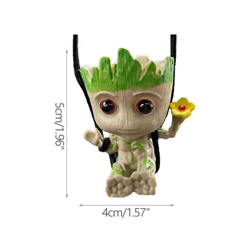 Modern Groot Flower Vase Cartoon Art Vases Flower Arrangement Home Living Room Decoration Simulation Plants Flower Pots Crafts