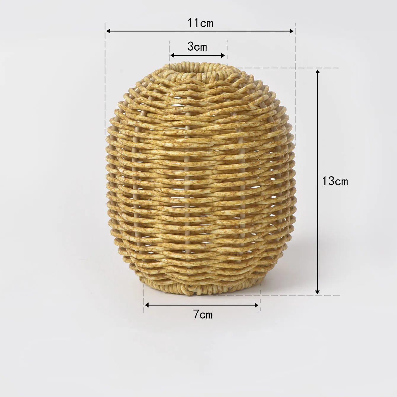 Decorative Imitation Rattan Vase Woven Decorative Table Vase for Dried Flower Home and Office Durability and Waterproof Decors