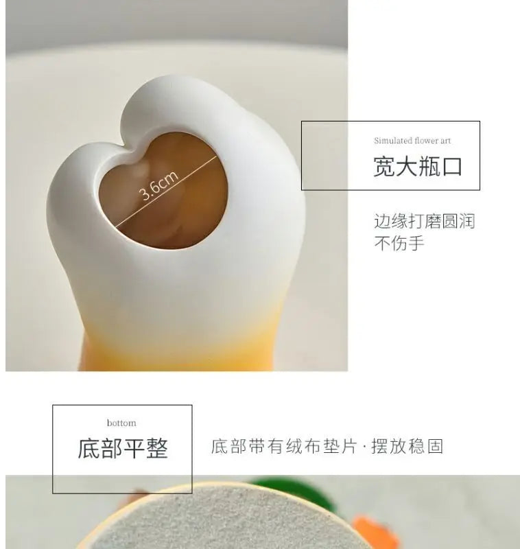 Cute Cat Hand Vase Ornament Ins Dry Flower Simulation Flower Living Room Foyer Decoration Dining Flower Arrangement Ceramicpot