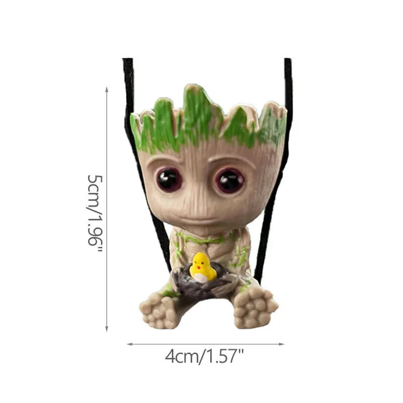Modern Groot Flower Vase Cartoon Art Vases Flower Arrangement Home Living Room Decoration Simulation Plants Flower Pots Crafts