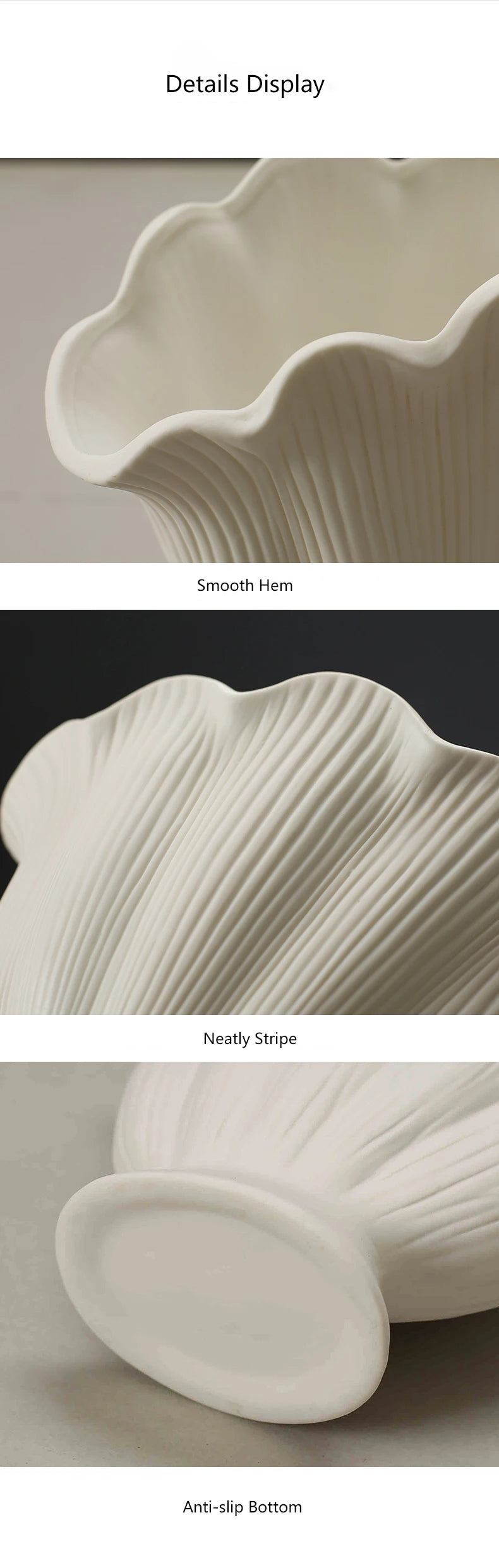 Shell Shape Ceramic Flower Vase Home Decoration Flower Arrangement DIY Flowerpot Flower Pot Storage Bottle Living Room Ornaments