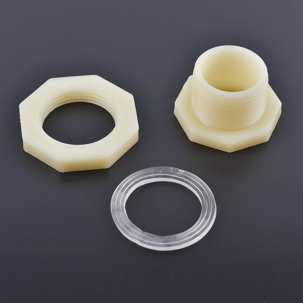 1pc 1/2 3/4" Plastic Male Thread Water Faucet Fish Tank Tap Adapter Assembly Drainage Faucet Aquarium Valve Garden Accessories