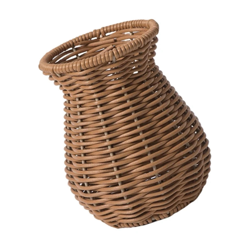 Decorative Rattan Vase Woven Decorative Table Vase for Dried Flower,Home and Office Durability and Waterproof Decors