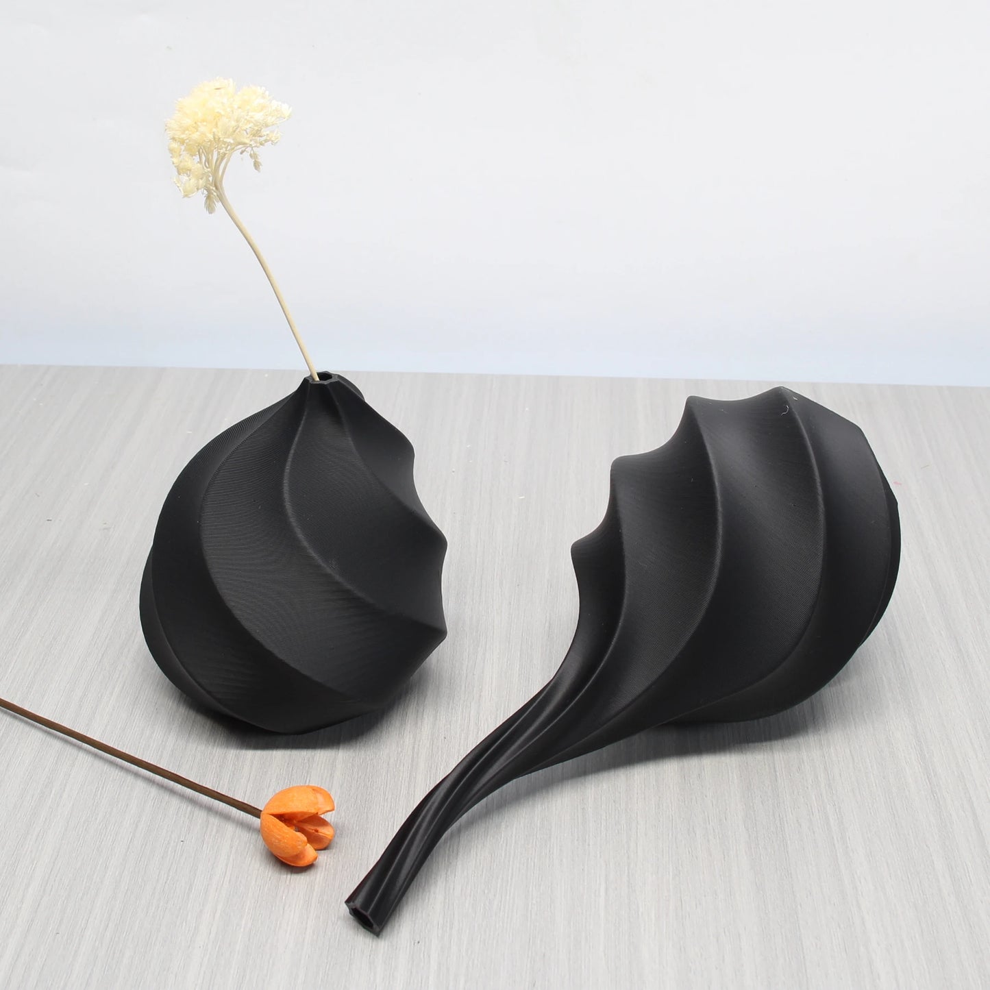 2-Piece Set of Threaded Art Vases, Bohemian Style Vases, Suitable for Living Room, Restaurant Tabletop Flower Vase, Office, Entrance Hall, Foyer, Decorative Vase Ornaments