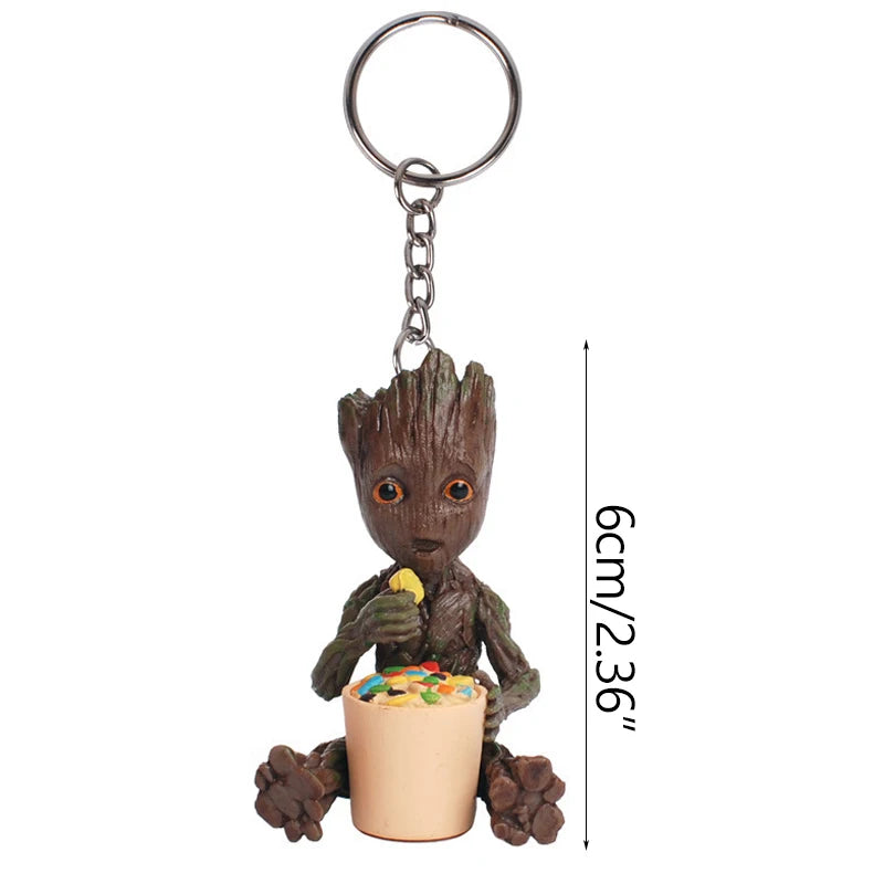 Modern Groot Flower Vase Cartoon Art Vases Flower Arrangement Home Living Room Decoration Simulation Plants Flower Pots Crafts