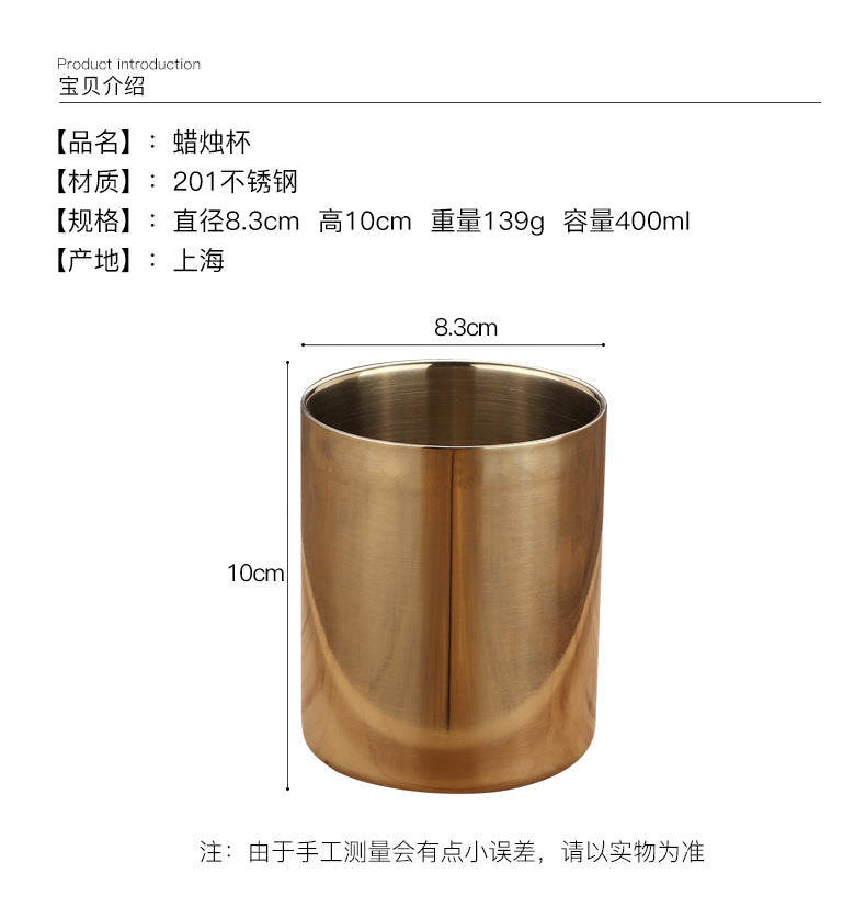 Brass Gold Vase  Stainless Steel Vases For Flowers Storage Container Organizer Pen Holder Cup Desk Flower Pots Home Decoration