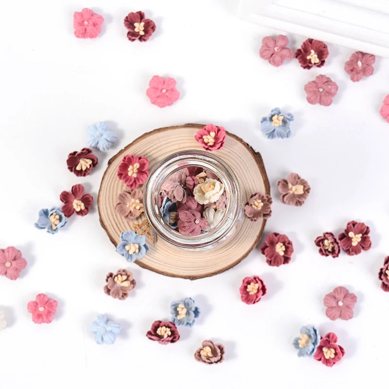 10/20Pcs Artificial Flower Silk Rose Mini Flowers For Wedding Decorations DIY Wreath Headdress Accessories Clip Art Fake Flower