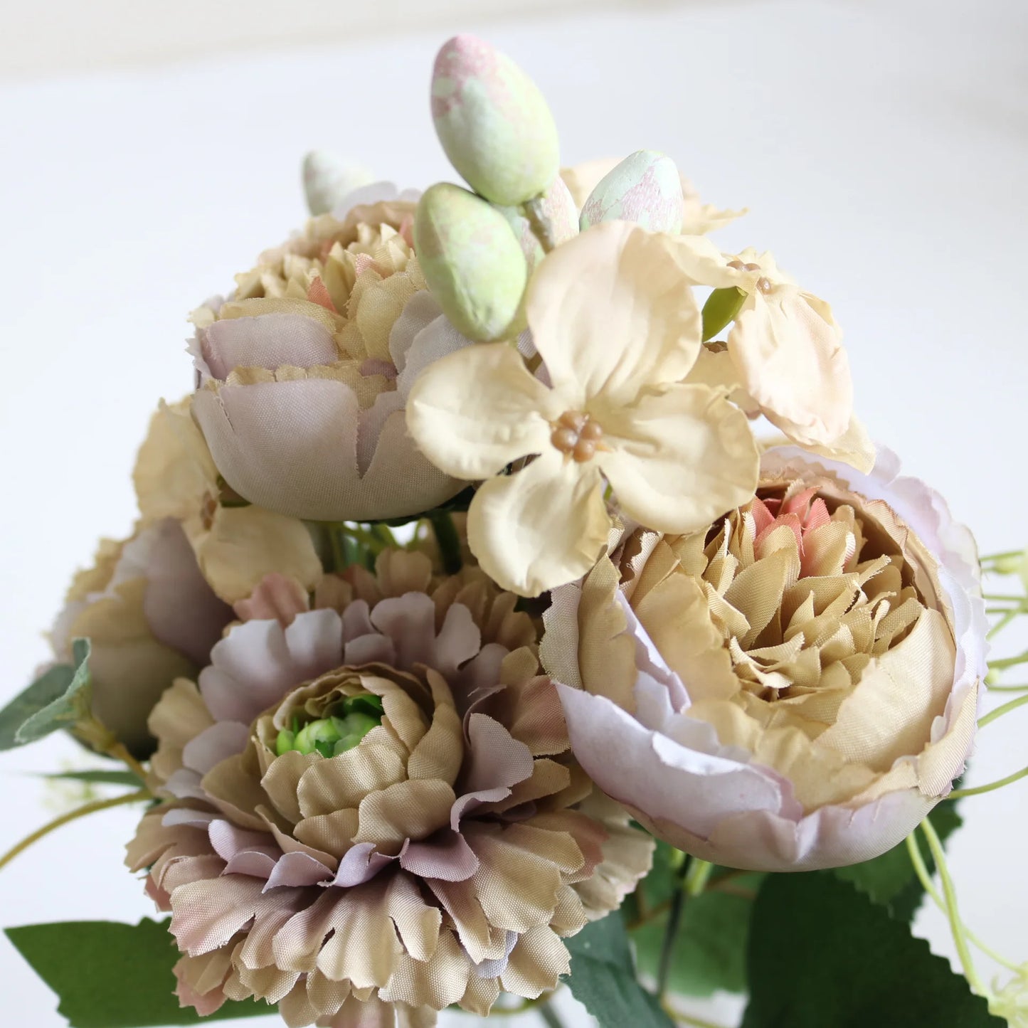 30cm Rose Pink Silk Peony Artificial Flowers Bouquet 5 Big Head an Bud Cheap Fake Flowers for Home Wedding Decoration indoo