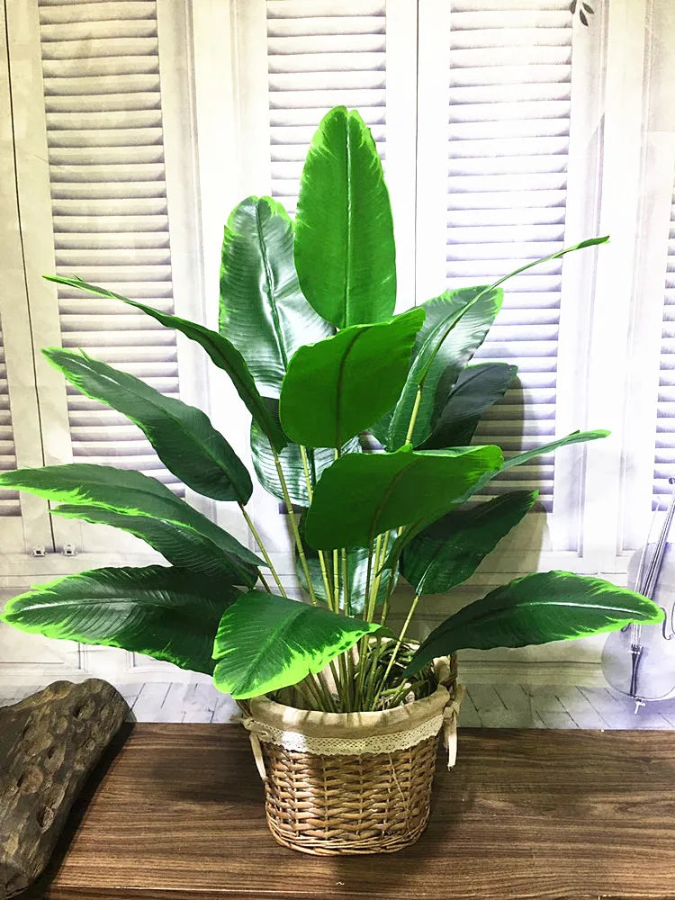 70-85CM Artificial Large Rare Palm Tree Banana Tree Green Simulated Plants  Garden Hotel Office Home Decoration Accessories