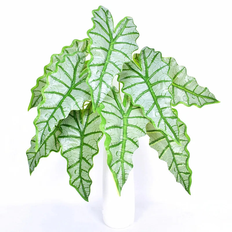 Artificial Green Fake Tree 73cm 9Fork  Indoor Tropical Plants Plastic Palm Tree Potted Living Room New Year Product Home Decor