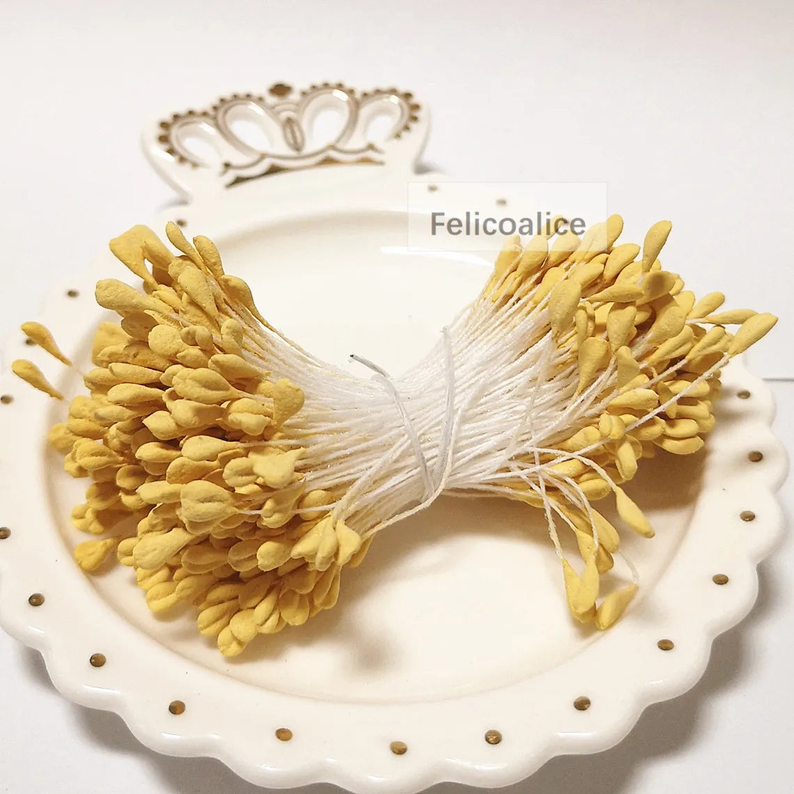 350pcs 5mm Mini Stamen Matte Handmade Artificial Flowers For Wedding Party Home Decoration DIY Flower Garland Craft Accessories