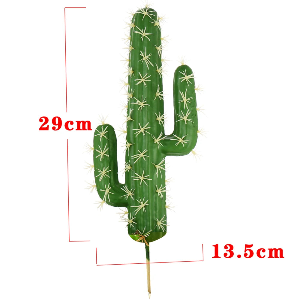 30/43cm Tropical Plants Large Artificial Cactus Tree Indoor Fake Succulent Plant Branch Plastic Desert Thorn Ball For Home Decor