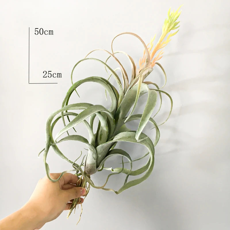 Large Artificial Succulent Plants Fake Air Grass Plastic Aloe Big Tree Leaves Wall Hanging Plant For Home Wall Desk Garden Decor