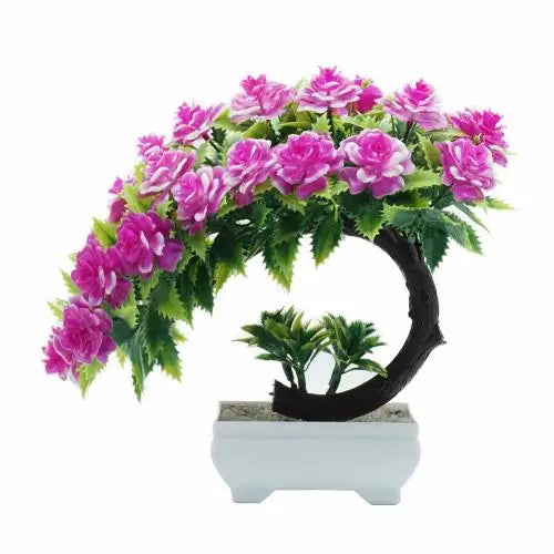 Artificial Plants Pine Bonsai Small Tree Pot Plants Fake Flowers Potted Ornaments For Home Decoration Hotel Garden Decor