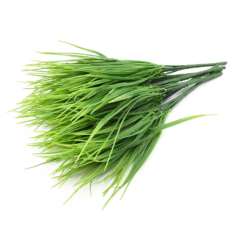 7Forks Plastic Grass Household Products Vase For Home Decor Christmas Craft Supplies Wedding Decorative Flower Artificial Plants