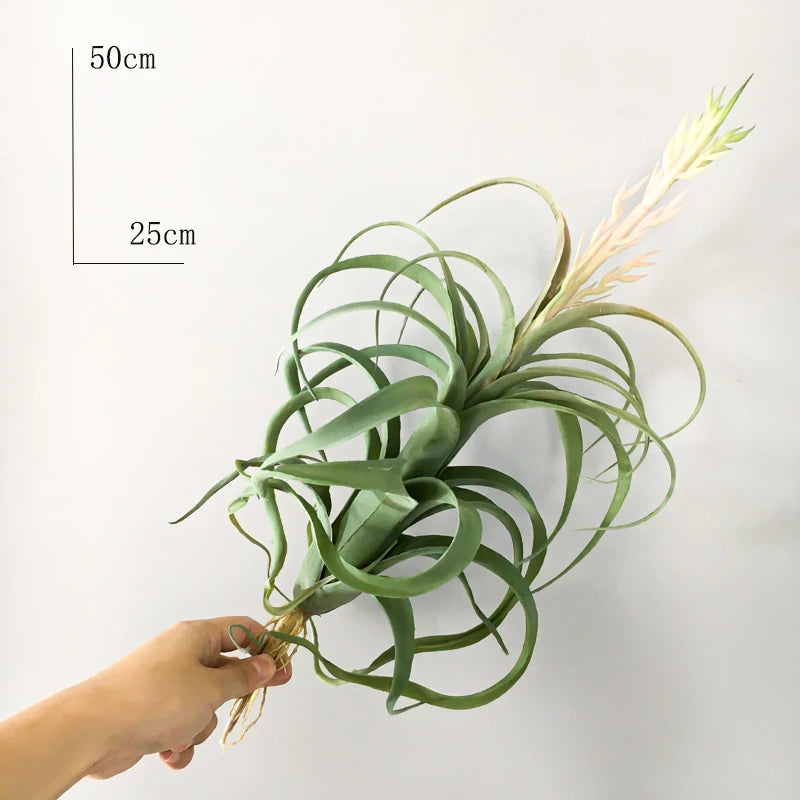 Large Artificial Succulent Plants Fake Air Grass Plastic Aloe Big Tree Leaves Wall Hanging Plant For Home Wall Desk Garden Decor