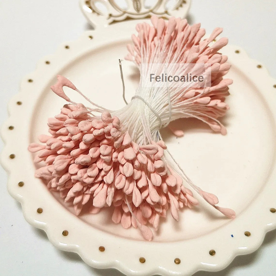 350pcs 5mm Mini Stamen Matte Handmade Artificial Flowers For Wedding Party Home Decoration DIY Flower Garland Craft Accessories