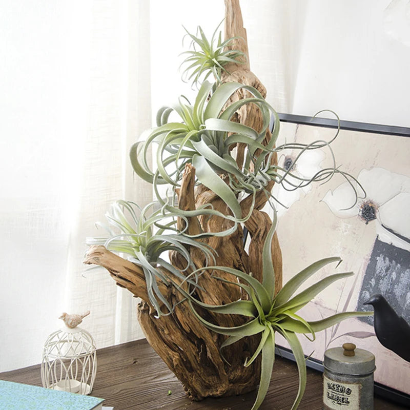 Large Artificial Succulent Plants Fake Air Grass Plastic Aloe Big Tree Leaves Wall Hanging Plant For Home Wall Desk Garden Decor