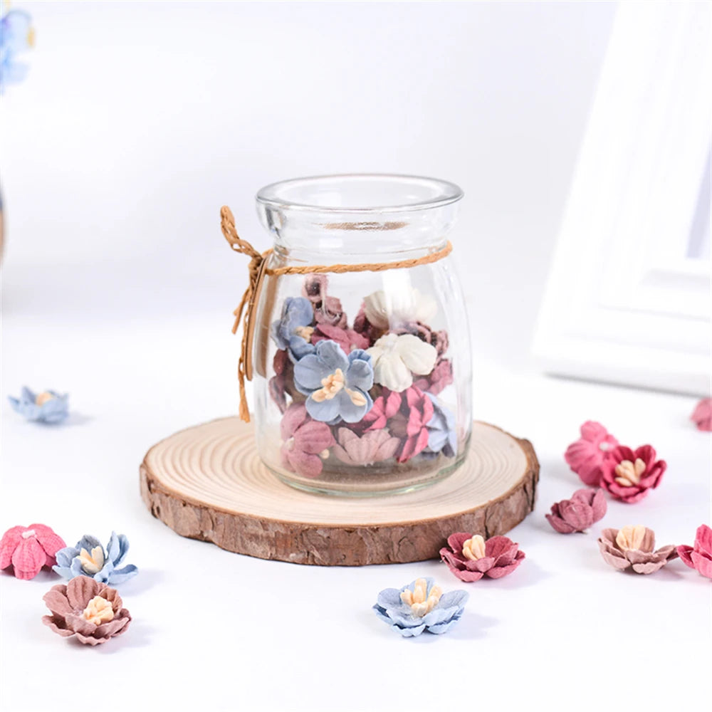 10/20Pcs Artificial Flower Silk Rose Mini Flowers For Wedding Decorations DIY Wreath Headdress Accessories Clip Art Fake Flower