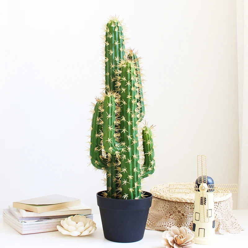30/43cm Tropical Plants Large Artificial Cactus Tree Indoor Fake Succulent Plant Branch Plastic Desert Thorn Ball For Home Decor