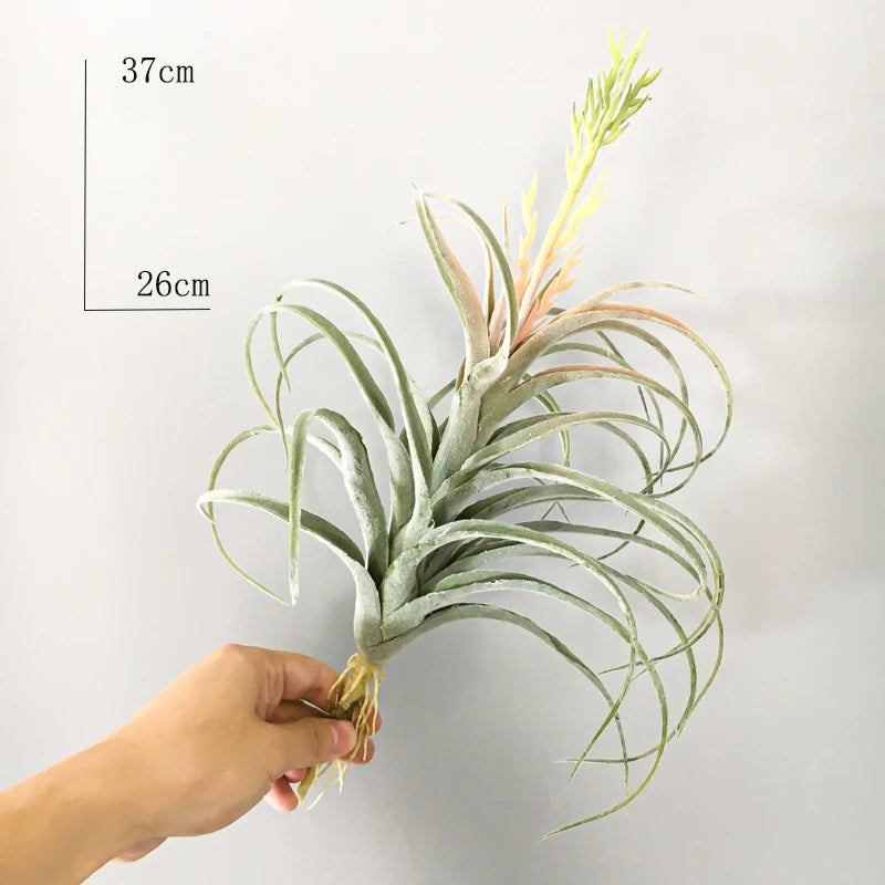 Large Artificial Succulent Plants Fake Air Grass Plastic Aloe Big Tree Leaves Wall Hanging Plant For Home Wall Desk Garden Decor