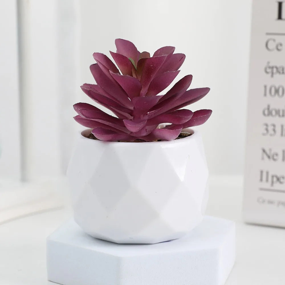 Soft Glue Artificial Plant EVA Green Faux Copper Coin Grass Garden Decoration Home Office Succulent Plants Leaves Home Office