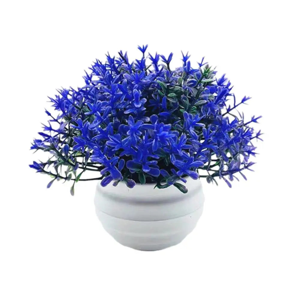 Artificial Plant Bonsai Desktop Small Face Plant Flower Pot Kitchen Bedroom Office Tabletop Decoration Potted Flower Ornament