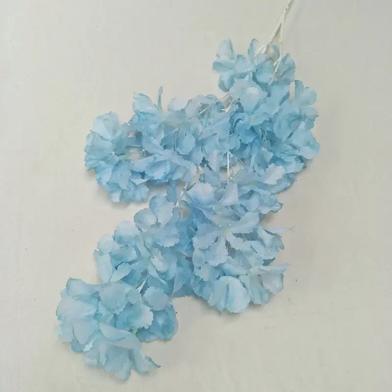 90CM Artificial 4-pronged Cherry Blossom White Stem Silk Flower Arch Suspended Ceiling Artificial Flower Home Wedding Decoration