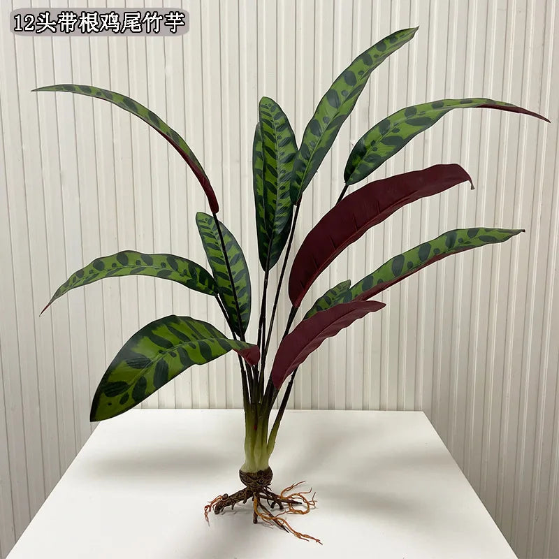 Artificial Flower Fake Plants Green Tree Bamboo Bonsai Outdoor Garden Wall Living Wedding Balcony Bedroom Leaves Home Decoration
